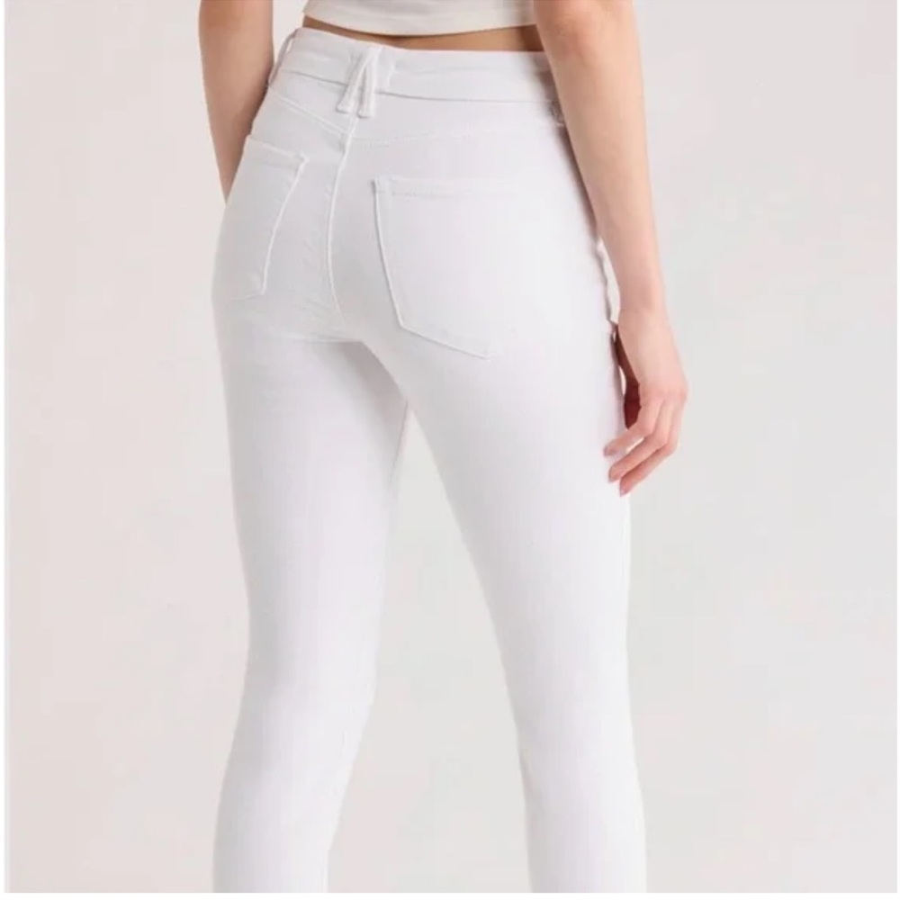 GOOD AMERICAN Good Petite Skinny Skinny White Jeans Size 15 - Picture 11 of 11